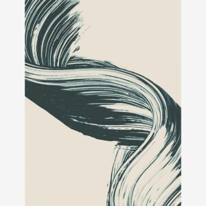 Malerifabrikken – Poster Brushed 8 – Blå – Posters – Från Homeroom