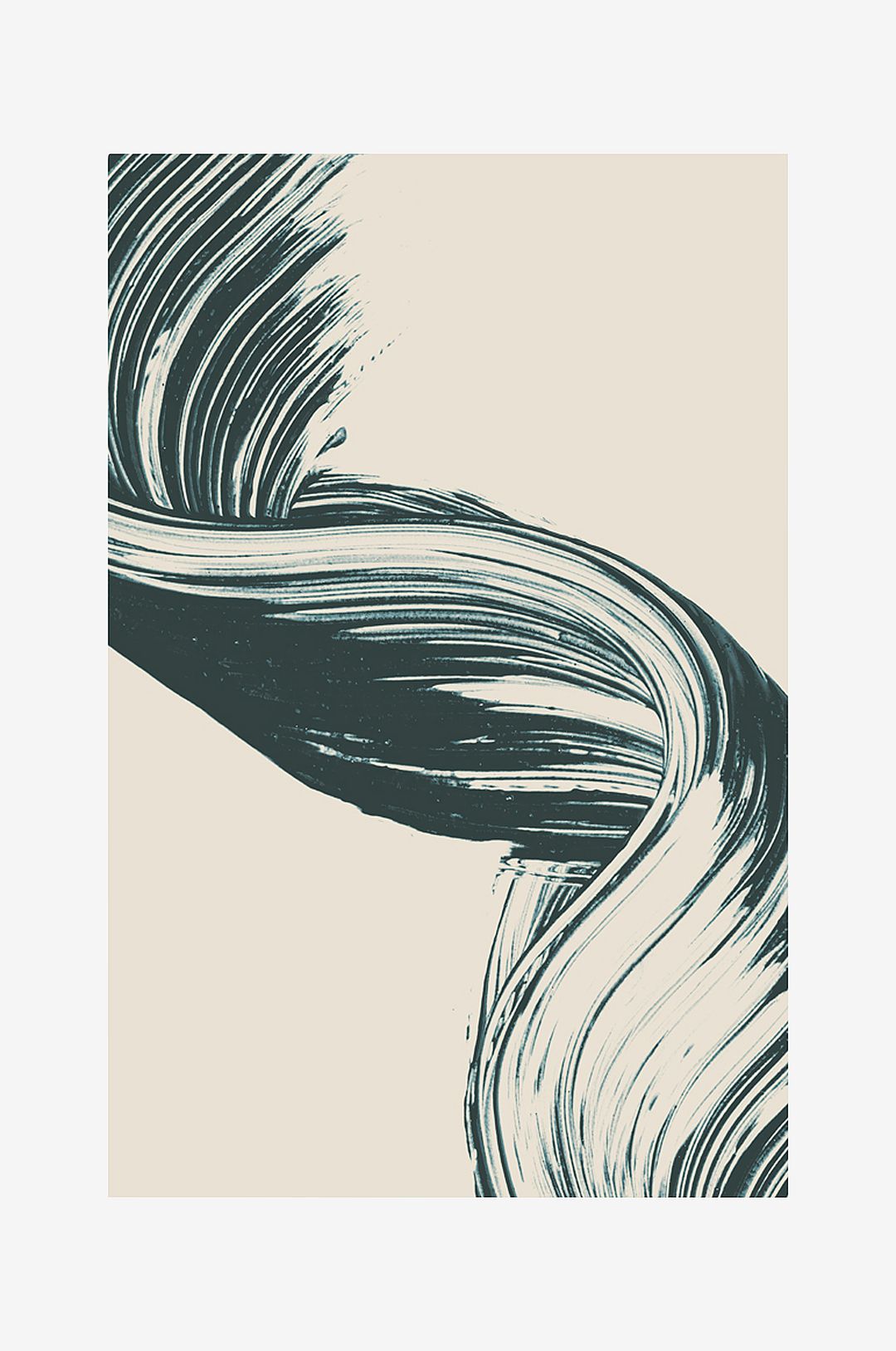 Malerifabrikken – Poster Brushed 8 – Blå – Posters – Från Homeroom