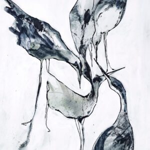 Malerifabrikken – Poster Crane 2 – Blå – Posters – Från Homeroom