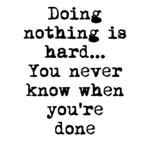 Malerifabrikken – Poster Doing nothing – Vit – Posters – Från Homeroom