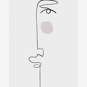 Malerifabrikken – Poster Faces 1 – Beige – Posters – Från Homeroom