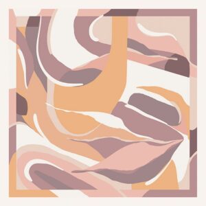 Malerifabrikken – Poster Feuilles abstraites 4 – Beige – Posters – Från Homeroom