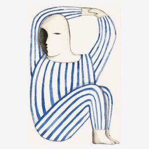 Malerifabrikken – Poster Give up – Blå – Posters – Från Homeroom