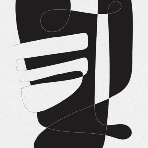 Malerifabrikken – Poster Graphical 4 – Vit – Posters – Från Homeroom