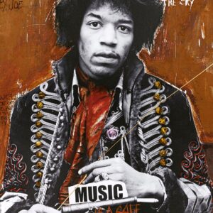 Malerifabrikken – Poster Hendrix by artist – Flerfärgad – Posters – Från Homeroom