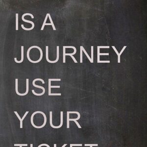 Malerifabrikken – Poster Life is a journey – Svart – Posters – Från Homeroom