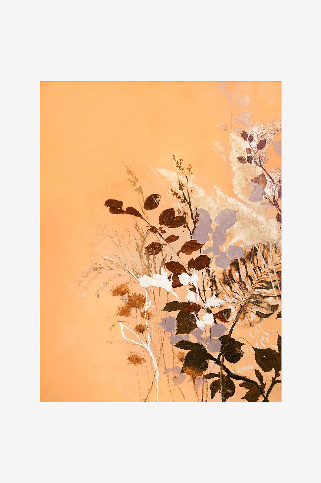 Malerifabrikken – Poster Light Leaves 6 – Orange – Posters – Från Homeroom