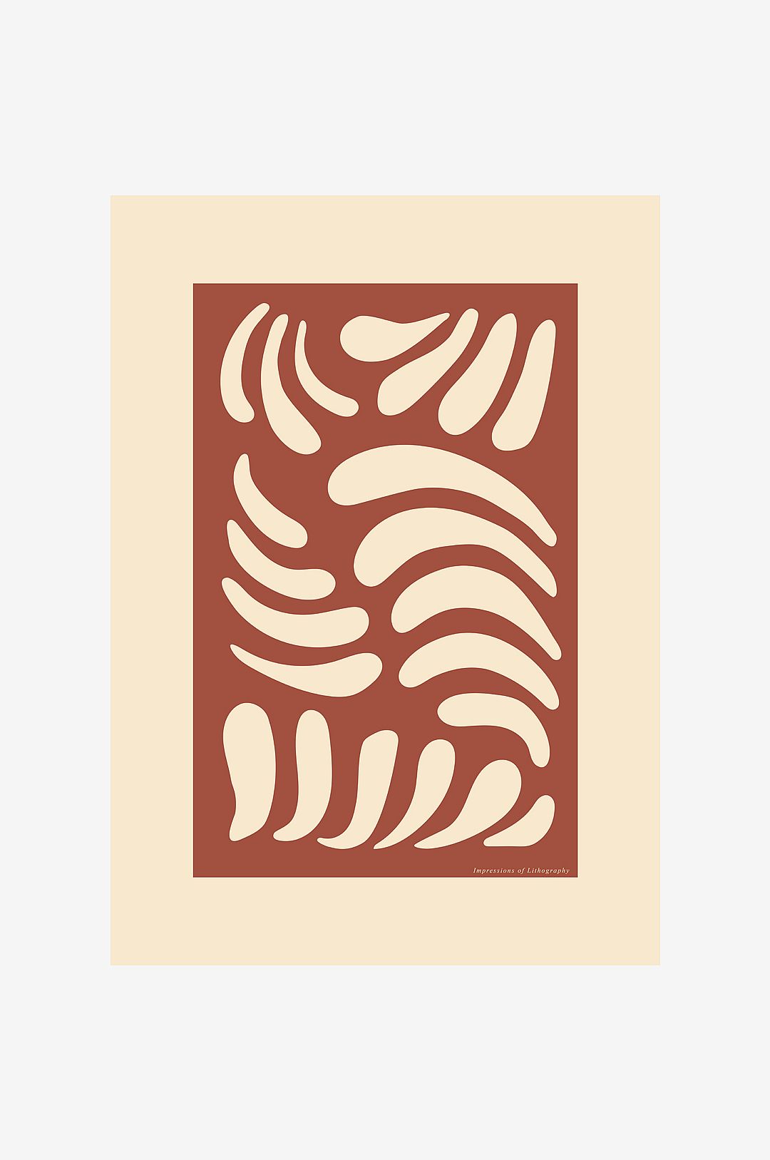 Malerifabrikken – Poster Lithography 3 – Beige – Posters – Från Homeroom