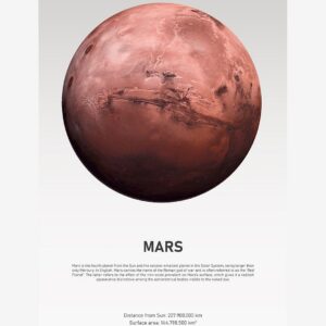 Malerifabrikken – Poster Mars Light – Vit – Posters – Från Homeroom