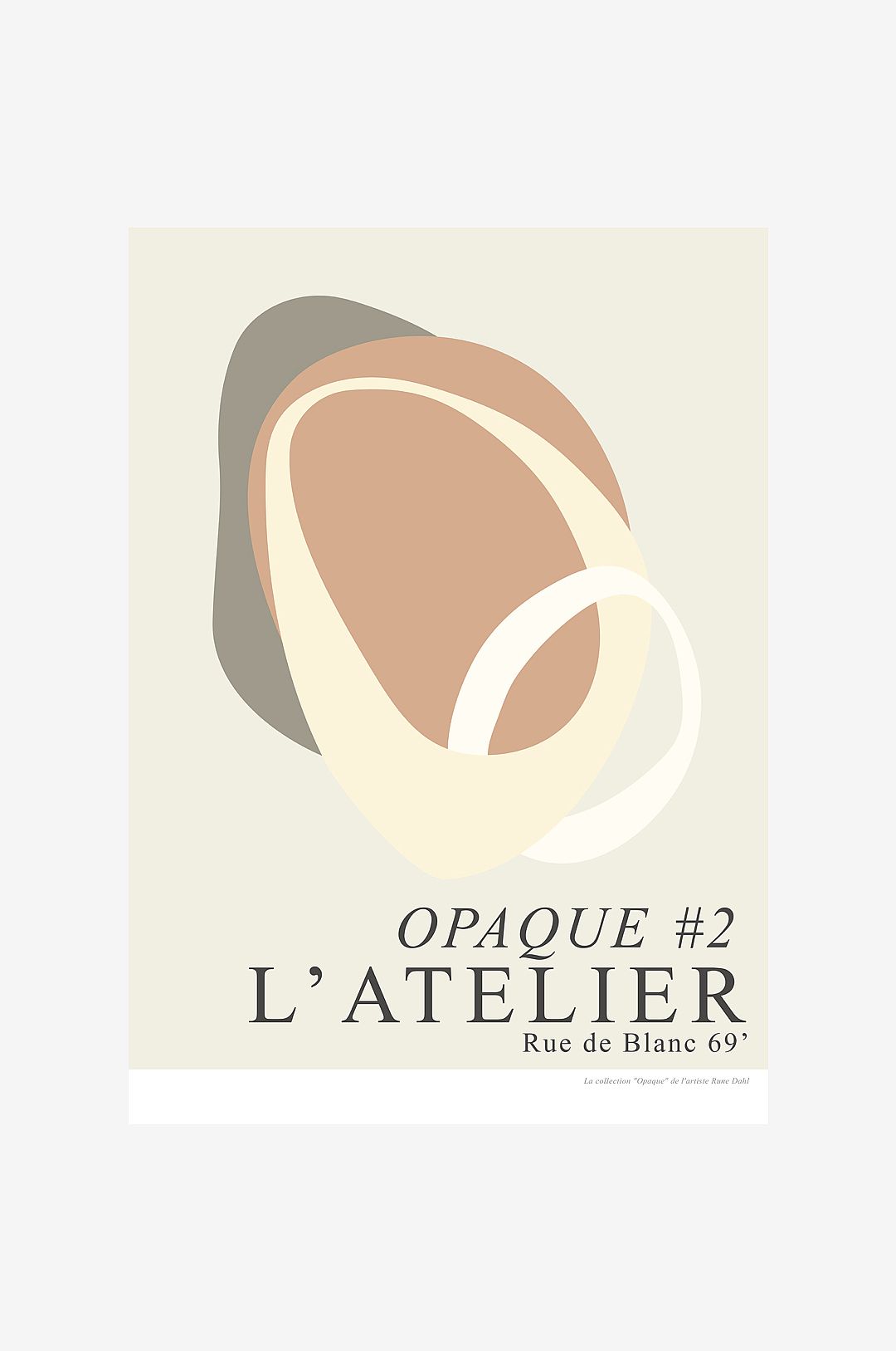 Malerifabrikken – Poster Opaque #2 – Beige – Posters – Från Homeroom