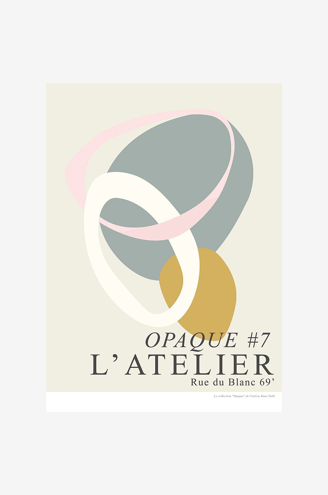 Malerifabrikken – Poster Opaque #7 – Beige – Posters – Från Homeroom