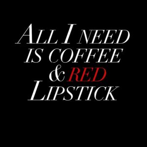 Malerifabrikken – Poster Red Lipstick – Grå – Posters – Från Homeroom