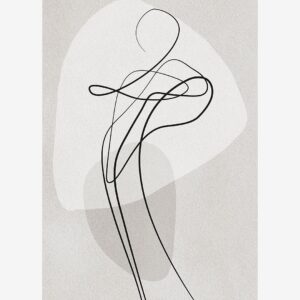 Malerifabrikken – Poster Shape of you 3 – Grå – Posters – Från Homeroom