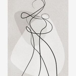 Malerifabrikken – Poster Shape of you 4 – Grå – Posters – Från Homeroom