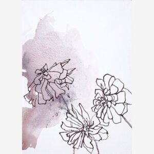 Malerifabrikken – Poster Soft Flower 2 – Vit – Posters – Från Homeroom