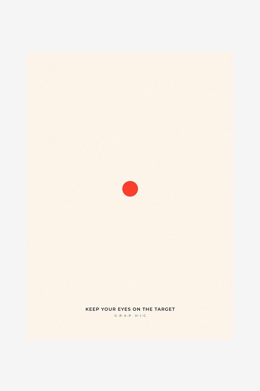 Malerifabrikken – Poster Target 1 – Beige – Posters – Från Homeroom