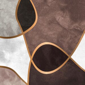 Malerifabrikken – Poster Velvet Shapes 3 – Brun – Posters – Från Homeroom