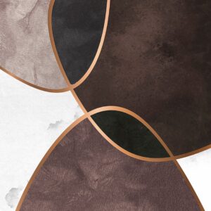 Malerifabrikken – Poster Velvet Shapes 4 – Brun – Posters – Från Homeroom