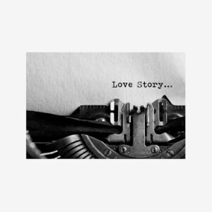 Malerifabrikken – Poster Vintage Love Story – Svart – Posters – Från Homeroom