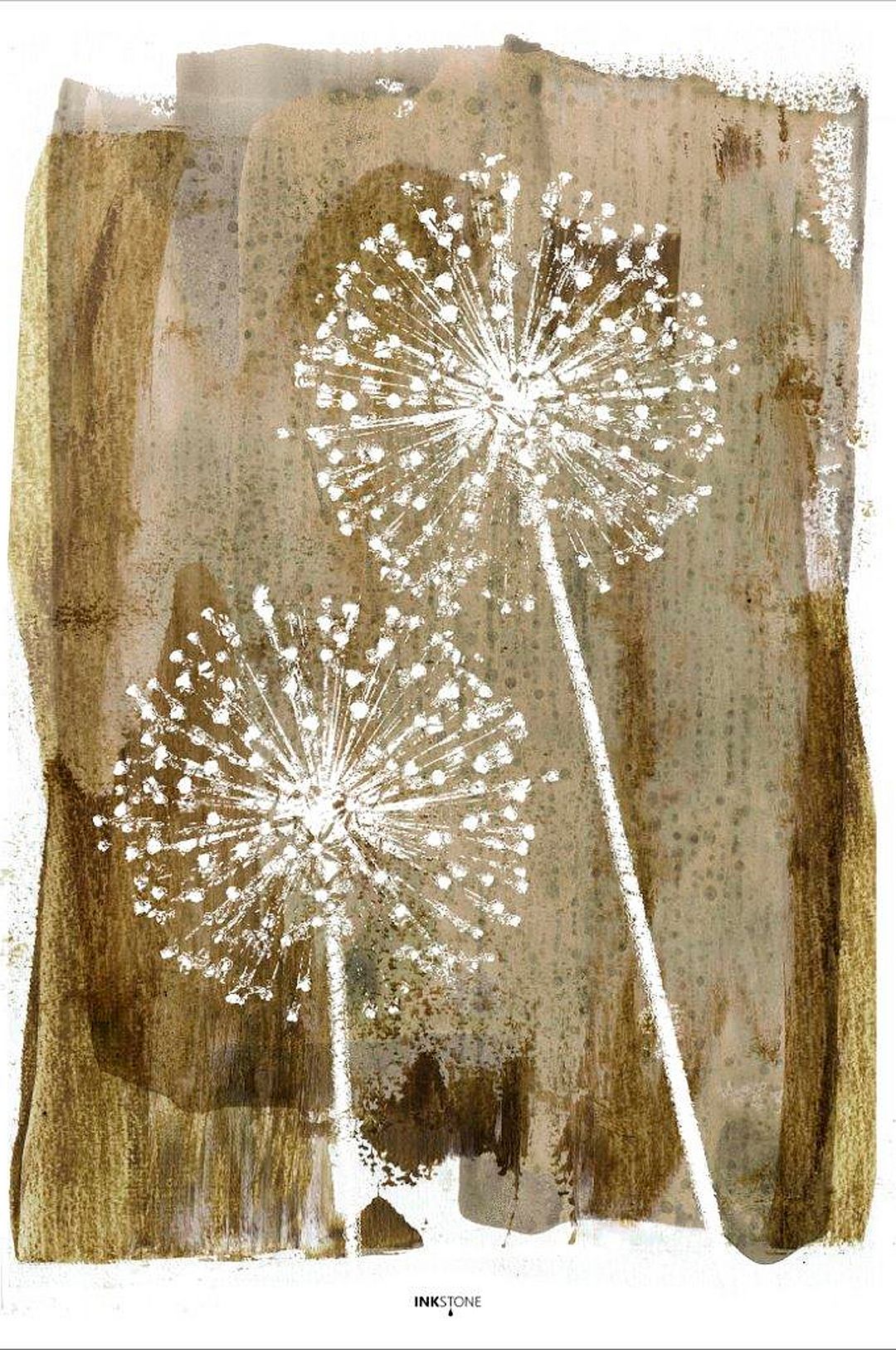 Malerifabrikken – Poster White Dandelion – Beige – Posters – Från Homeroom