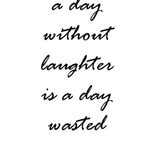 Malerifabrikken – Poster Without laughter – Vit – Posters – Från Homeroom