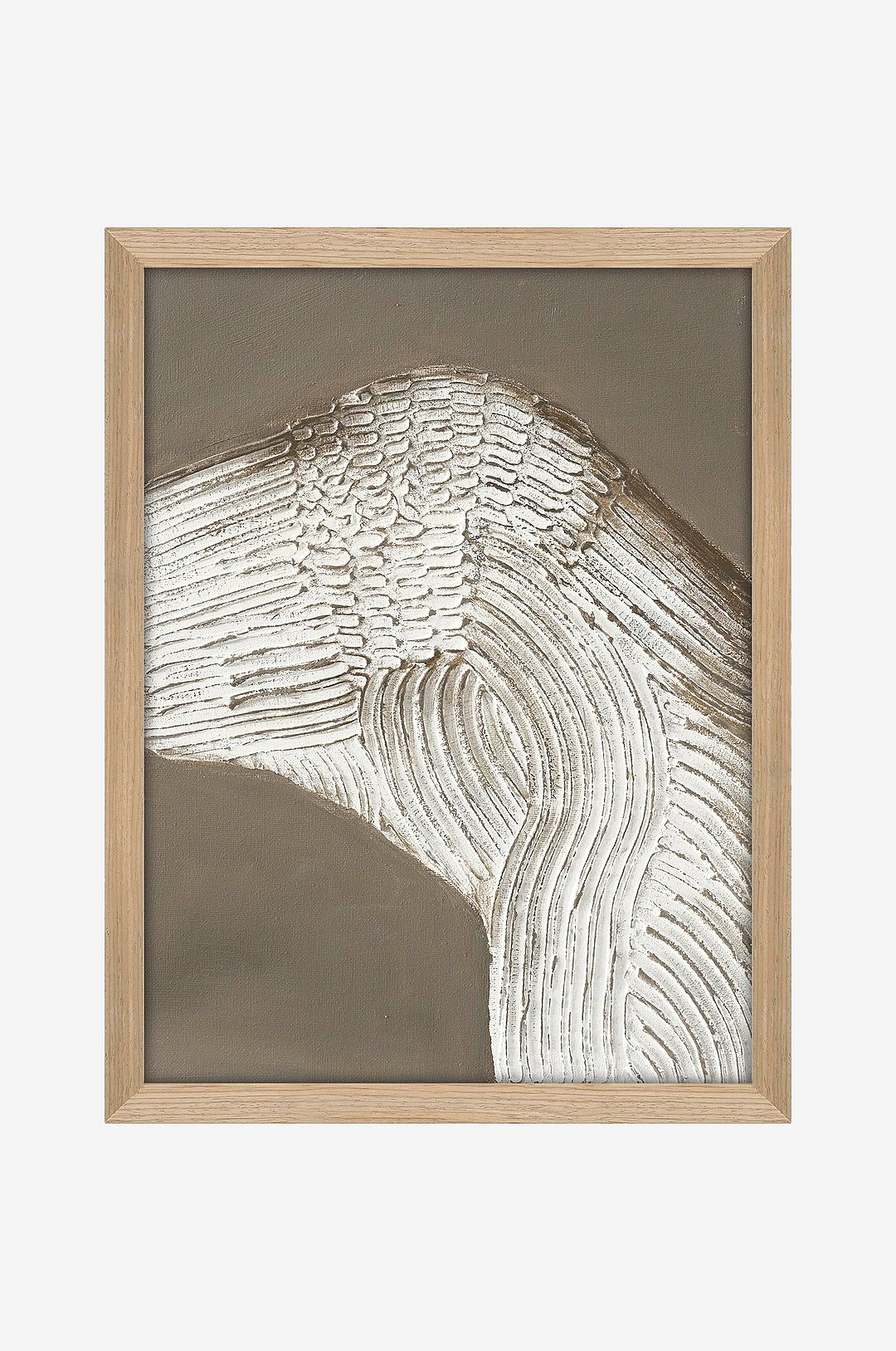 Malerifabrikken – Raw Shape 1 / 30×40 Cm / Ekram – Brun – Tavlor – Från Homeroom