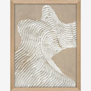 Malerifabrikken – Raw Shape 3 / 30×40 Cm / Ekram – Beige – Tavlor – Från Homeroom