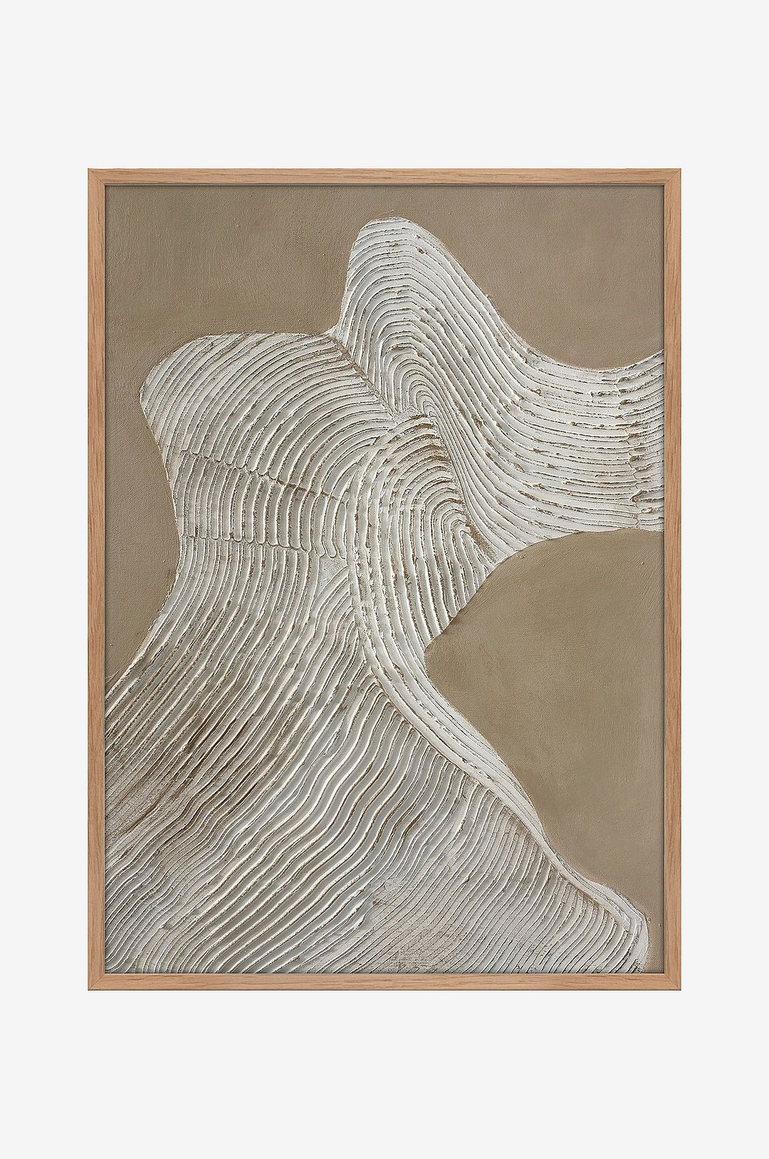 Malerifabrikken – Raw Shape 3 / 50×70 Cm / Ekram – Beige – Tavlor – Från Homeroom