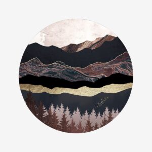 Malerifabrikken – Tavla Autumn Mountains 2 – Röd – Tavlor – Från Homeroom