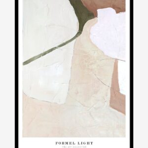 Malerifabrikken – Tavla Formel Light, Svart ram – Beige – Tavlor – Från Homeroom