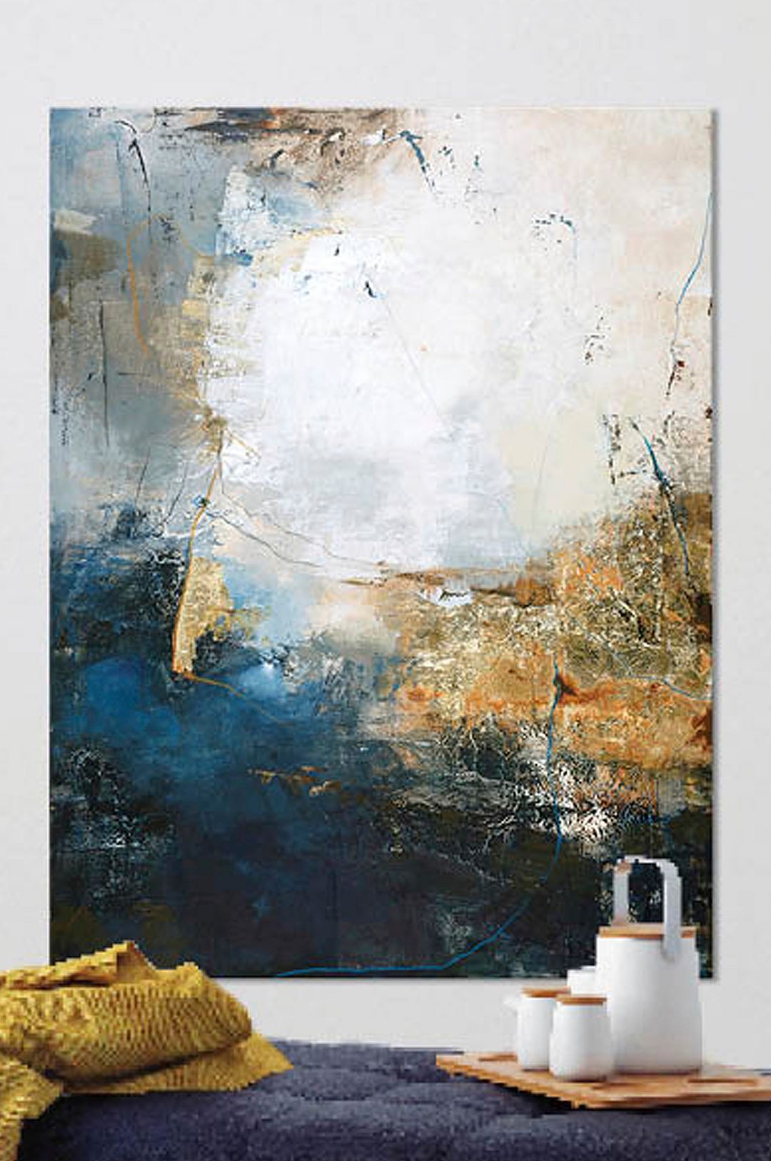 Malerifabrikken – Tavla Freja White Vision – Blå – Tavlor – Från Homeroom