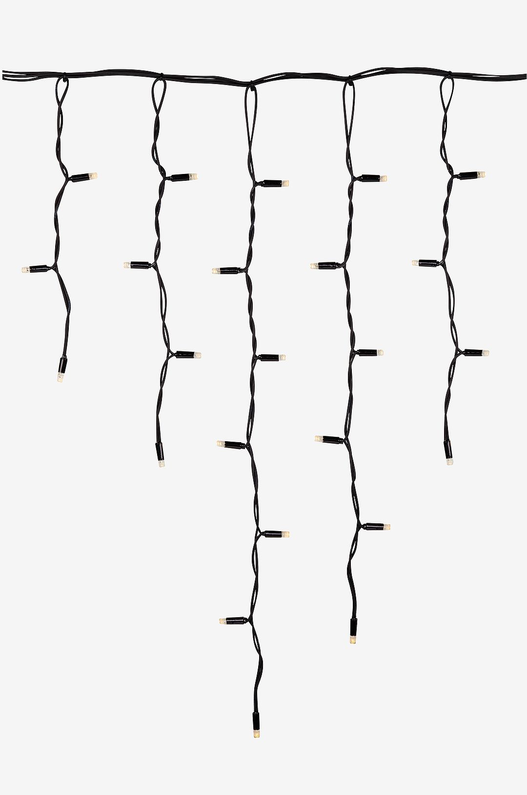 Markslöjd – CHRISSLINE Istapp Varm Extra 2×0.6m – Svart – Ljusslingor – Från Homeroom