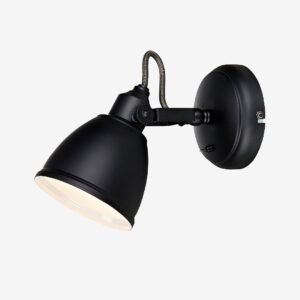 Markslöjd – FJÄLLBACKA Vägg 1L Svart – Svart – Vägglampor – Från Homeroom