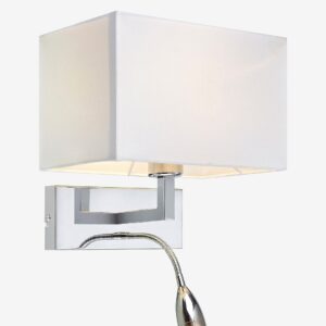 Markslöjd – SAVOY Vägg 2L Krom/Vit – Vit – Vägglampor – Från Homeroom