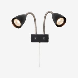 Markslöjd – Vägglampa Ciro 2L – Svart – Vägglampor – Från Homeroom