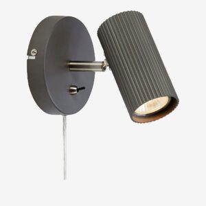 Markslöjd – Vägglampa Costilla 1L – Grå – Vägglampor – Från Homeroom