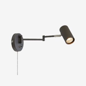 Markslöjd – Vägglampa Costilla Flex Arm 1L – Grå – Vägglampor – Från Homeroom