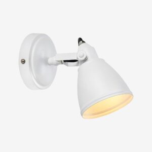 Markslöjd – Vägglampa FJÄLLBACKA 1L, IP44 – Vit – Vägglampor – Från Homeroom