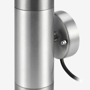 Markslöjd – Vägglampa Garden 24 Cylinder 2L – Silver – Fasadbelysning – Från Homeroom