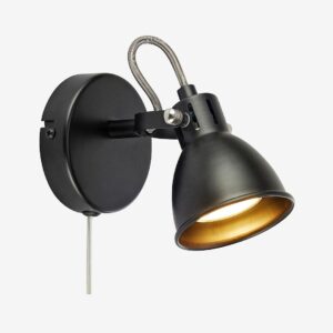 Markslöjd – Vägglampa Mion 1L – Svart – Vägglampor – Från Homeroom