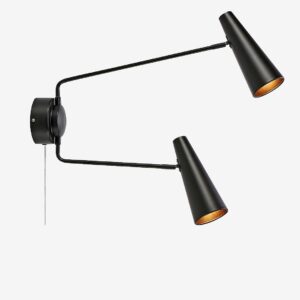 Markslöjd – Vägglampa Peak – Svart – Vägglampor – Från Homeroom