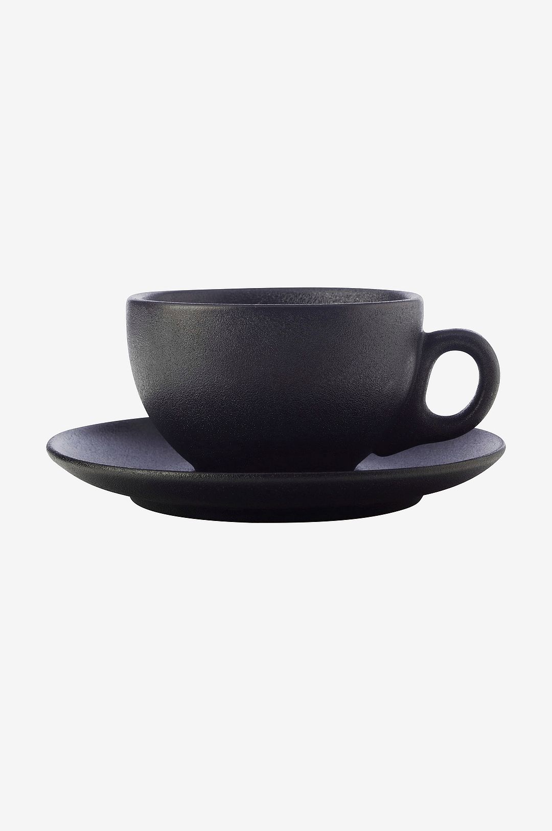 Maxwell & Williams – Kopp och fat Caviar 250ml – Svart – Koppar & muggar – Från Homeroom