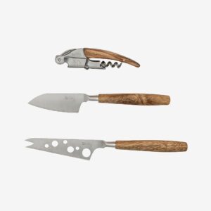 Mischa Billing – Vinöppnare med Två Ostbestick Mischa – Natur – Bestick – Från Homeroom