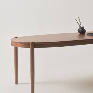 NATTAVAARA ovalt matbord 90×240 cm Valnötsbrun