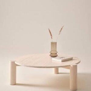 NYHAMN soffbord ø 100 cm Vitsåpad