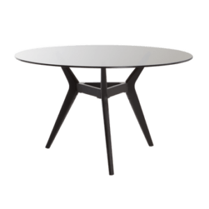 PINZOLO matbord ø 130 cm Svart