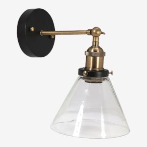 PR Home – Vägglampa Lambda 18 cm – Transparent – Vägglampor – Från Homeroom