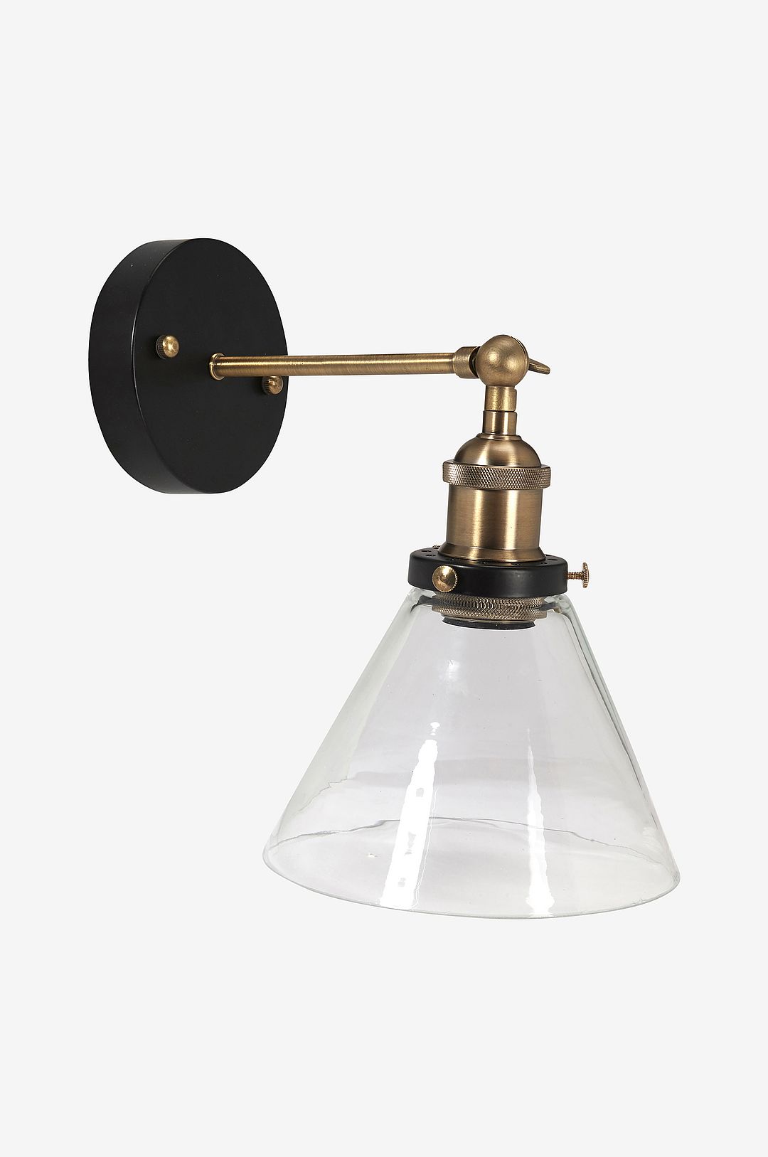 PR Home – Vägglampa Lambda 18 cm – Transparent – Vägglampor – Från Homeroom