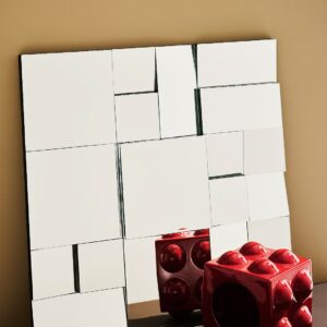 Pastill – Farrah spegel 90×90 cm – Silver – Stora speglar – Från Homeroom