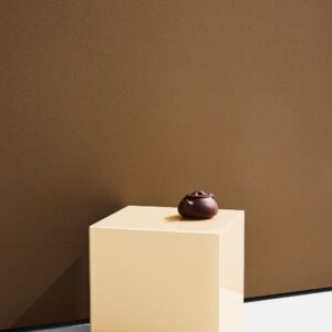 Pastill – Pop kub i färgat glas 35×35 cm – Beige – Småbord – Från Homeroom